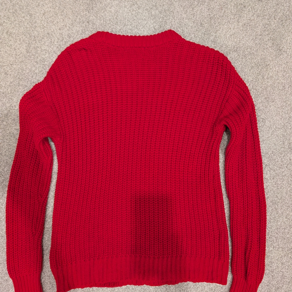 EUC Joe Fresh x jillian harris Women's XS Sweater Christmas Red - Picture 3 of 5